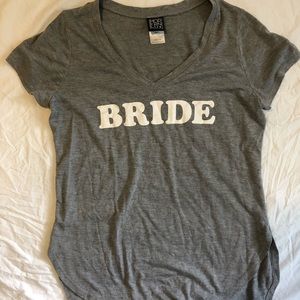 Grey bride sleep tee